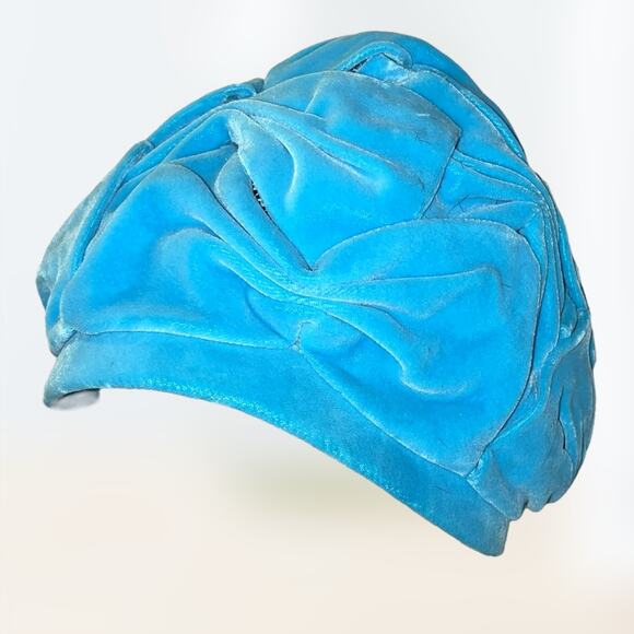 Vintage Teal Marche Exclusive hat circa 1960s EUC - Picture 2 of 4